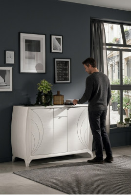 Kommod Schëffer Holz Sideboard Schaf Schief Massiv Kommoden Wunnzëmmer