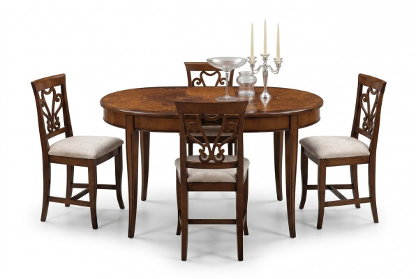 Iesszëmmer Still Holz Luxus Fauteuil Still Braun Lehnstull Wunnzëmmer Miwwelen nei