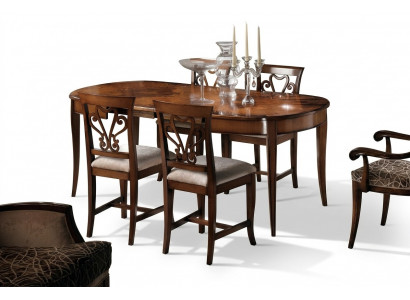 Miwwelen Ariichtung Grupp Dësch + 4 Stull Set 5tlg. Iessdësch Set Iesszëmmer