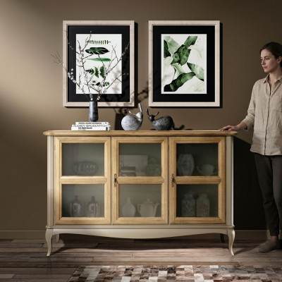 Kommode Sideboard Regal Schaf Schief Massiv Holz Miwwelen aus Italien Schranken