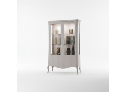 Glasvittrin Wunnzëmmer Sideboard Vitrin Iesszëmmer Sideboard Holzschiefen Miwwelen