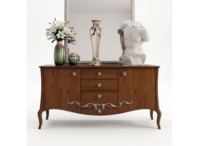 Kommode Tiräng Holz Kommoden Wunnzëmmer Sideboard Schaf Schief Massiv