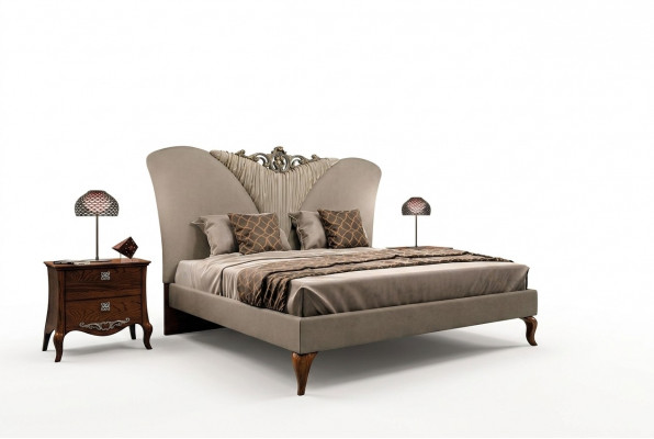 Schlofzëmmer-Set Komplette Bett 2x Nuetsdësch 3-Deeler Set Design Luxus Kompletsets