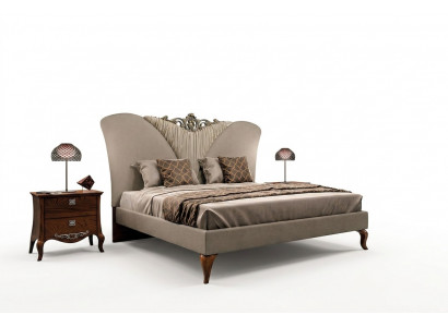 Schlofzëmmer-Set Komplette Bett 2x Nuetsdësch 3-Deeler Set Design Luxus Kompletsets