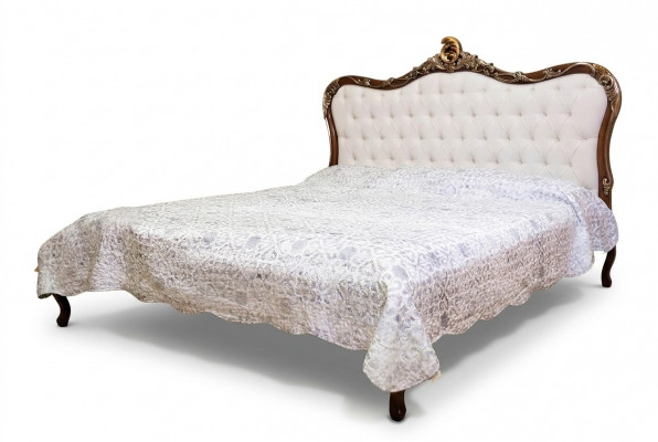 Duebelbett Betten Schlofzëmmer Designbetter Vaccari Miwwelen Massiv Holz Bett Nei