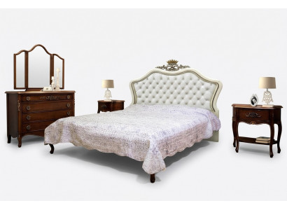 Klassesch Bett Luxus Miwwelen Better Schlofzëmmer Ariichtung Nuetsdësch 2x 3 Stéck.