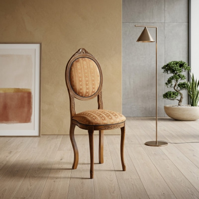 Iesszëmmer Holz Miwwelen Still Luxus Design Plooschter Stull Lehn Sëtz Büro Miwwelen Nei