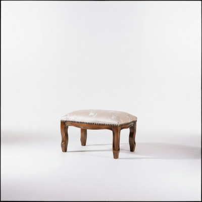 Ottoman Sëtz Stull Gepolstert Pufa Sëtzbank Design Polsterschemel Fouss Schemel