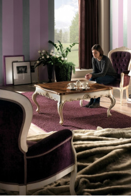 Couchtisch Dësch Bäistelltisch Wunnzëmmerdësch Holz Royal Bäistell Barock Dëscher