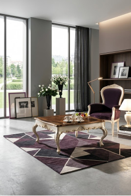 Couchtisch Dësch Bäistelltisch Wunnzëmmerdësch Holz Royal Bäistell Barock Dëscher
