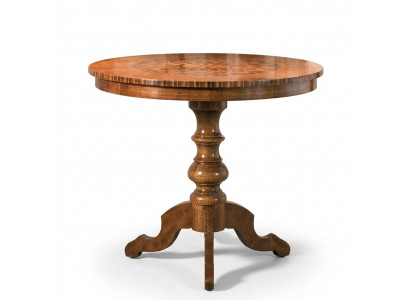 Iessdësch Luxus Ronnd Tisch Massiv Holz Italien Nei Iesszëmmer Dëscher Ronnd Miwwelen