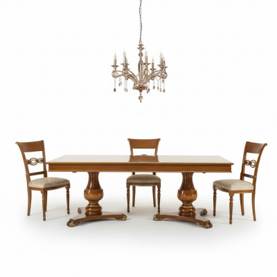 Iesszëmmer still Holz Luxus Fauteuil Stull Braun Still Wunnzëmmer Miwwelen nei
