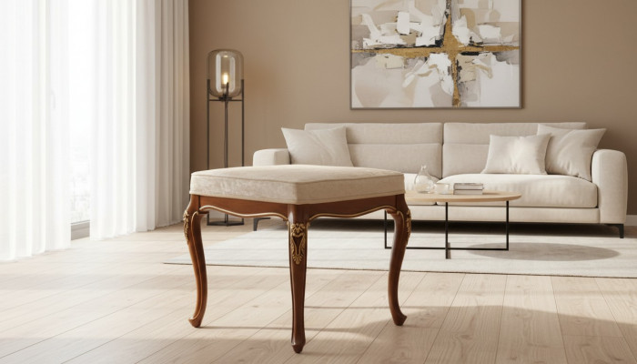 Hocker Polster Bänk Fousshocker Ottomann Sëtz-Hocker Sëtzpouf Wunnzëmmer Designer