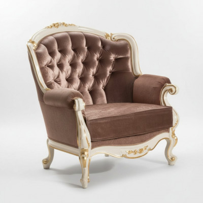 Fauteuil 1 Plaz Stoff Lounge Luxus Club Polster Plaz Neit Fauteuil Design Canapé gëtt