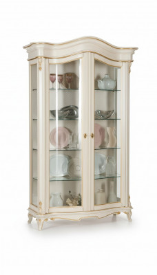 Vitrine Glas Schaf Vitrine Wunnzëmmer Holz Kommode Italienesch Miwwelen Regal