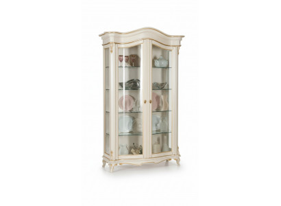 Vitrine Glas Schaf Vitrine Wunnzëmmer Holz Kommode Italienesch Miwwelen Regal
