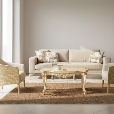 Couch Dësch Kaffi Dëscher Wunnzëmmer Massiv Bäistell Luxus Couchdësch Design