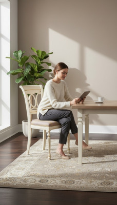 Iesszëmmer Holz Miwwelen Stull Luxus Design Gepolstert Still Lehn Sëtz Büro Miwwelen Neien