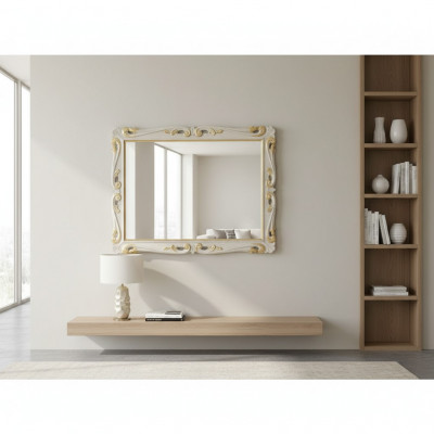 Klasseschen Design Spigel Italienesche Wandspigel Holz Stand Wand Italien Nei