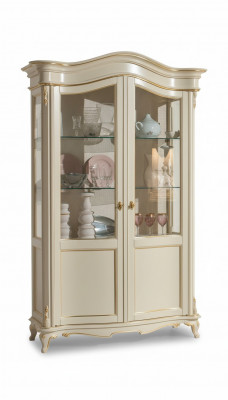 Vitrine Italienesch Luxus Miwwelen Vitrinnen Kommodenschaf Glas Design Schaf