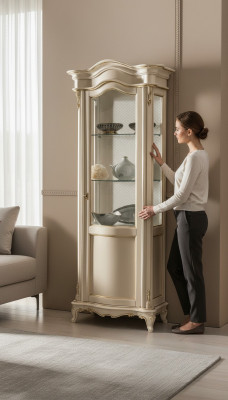 Schief, Regal, Akteschaf, Glasschaf, Modern Schaf, Luxus Vitrine, Holzmiwwel.