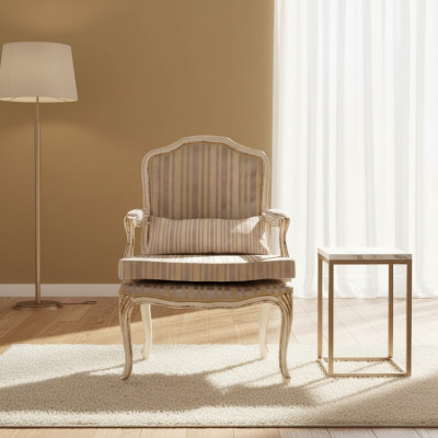 Fauteuil 1-Sëtzer Sofa Sitzer Stoff Wunnzëmmer Textil Luxus Thorn Miwwelen Stiler Elisa