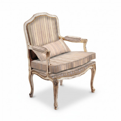 Fauteuil 1-Sëtzer Sofa Sitzer Stoff Wunnzëmmer Textil Luxus Thorn Miwwelen Stiler Elisa