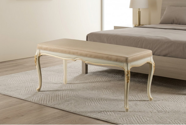 Osmanesche Chaiselounge Sëtzbank Stoff Designer Hocker Fousshocker Bäistellhocker