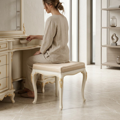 Hocker Polster Bänk Fousshocker Ottomane Sëtzstull Sëtzpouf Wunnzëmmer Designer