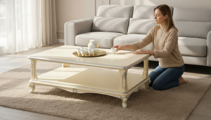 Couch Dësch Kaffi Dëscher Wunnzëmmer Italien Niewendësch Luxus Couchdësch Design