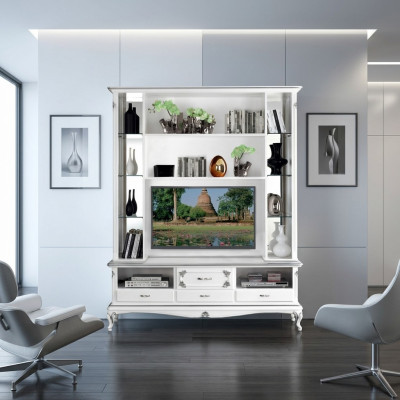 Wunnzëmmer Wandreesenschaf TV Schaf Wandschraenker Regal Holz Wunnzëmmer Miwwelen Nei