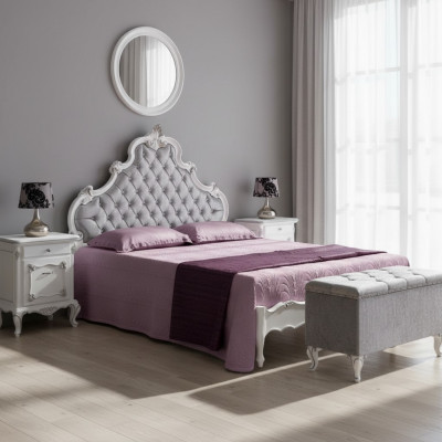 Bett Schlofzëmmer Design Better Holz Duebelbett Italienesch Miwwelen Chesterfield