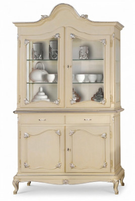 Vitrin Italienesch Luxus Miwwele Vitrinen Kommodenskaf Glas Design Schaf