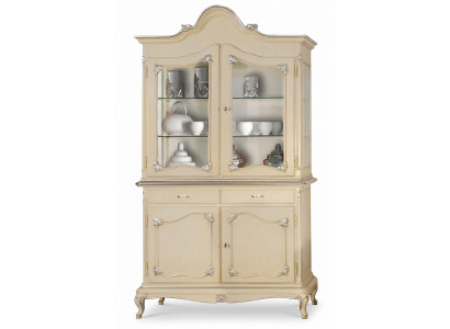 Vitrin Italienesch Luxus Miwwele Vitrinen Kommodenskaf Glas Design Schaf