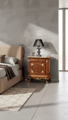 Nuetsdësch Design Konsole Säitentesselen Schlofkummer Holz Luxus Konsolen Nei