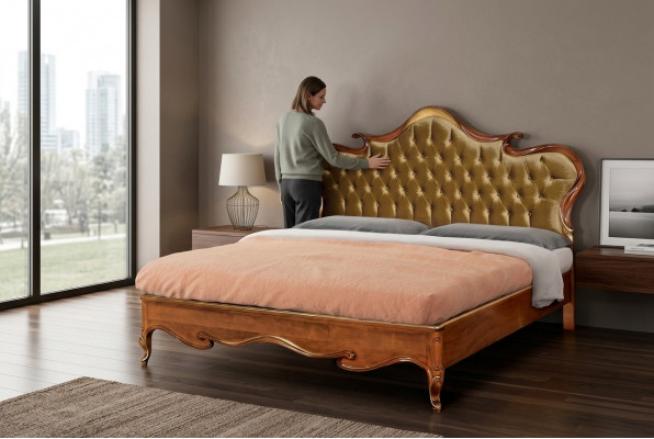 Chesterfield Bett Polster Design Luxus Duebel Hotel Better Italienesch Holz Nei