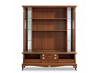 Wunnwand Schaf Vitrine Holz Wunnzëmmer Miwwelen TV Schafwänn Design Vitrinnen
