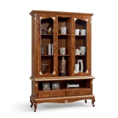 Vitrine Glas Schaf Schief Vitrinen Holz Kommode Italienesch Miwwelen Brong.