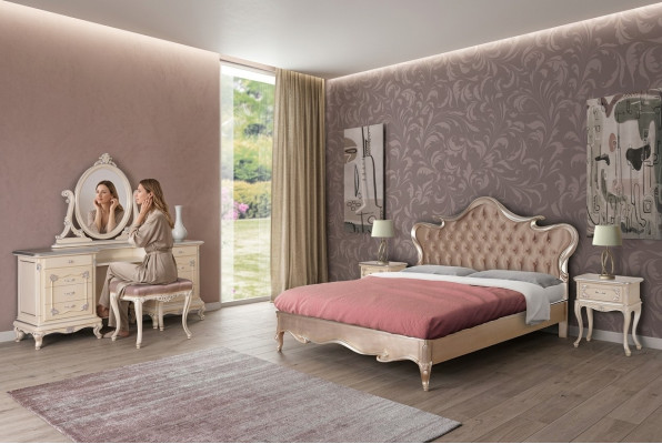 Ottoman gepolsterte Bank Fousshocker Sëtz Pouffe Wunnzëmmer Designer Neit