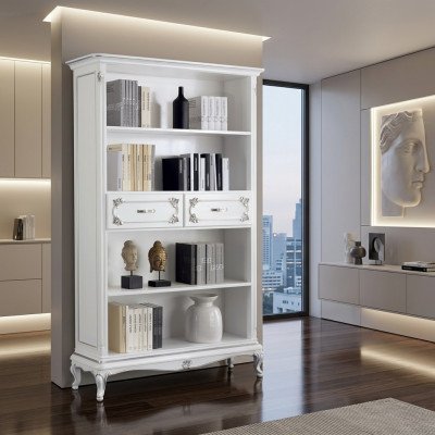 Wunnzëmmer Vitrine Schaf Bicher Regal Kommode Klassesch Miwwelen Regaler Holz