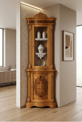 Vitrinen Glas Schaf Echt Holz Vitrine Wunnzëmmer Anrichte Italienescht Miwwelen