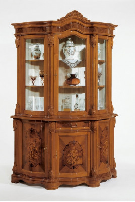 Vitrine Italienesch Luxus Miwwelen Vitrinen Anrichte Schaf Glas Design Schiefcher