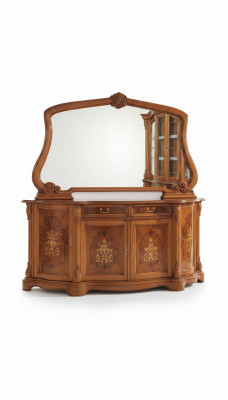 Kommoden Italienesch Miwwelen Massiv Spigel 2-Deeler Kommode Sideboard Schaf Holz