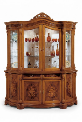 xxl Vitrinnen Glas Schaf Echt Holz Vitrine Kommod Italienesch Miwwelen Schranken