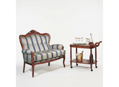 Zweesëtzer Canapé 2 Sëtzer Design Canapéë Polster Klassesch Sëtz Stoff Textil Couch