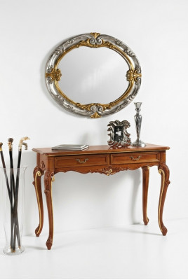Konsolendësch Spigel Sideboard Set Nei Holz Italienesch Miwwelen Stil StileElisa