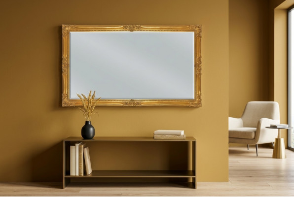 Spigel Italienesch Klassëschen Design Miwwelen Wandspegels Holz Miwwelen xll grouss