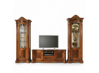 Wunnen Zëmmer rtv Vitrine Wunnwand Schief Design tv Art déco Vitrinen Set Schaf