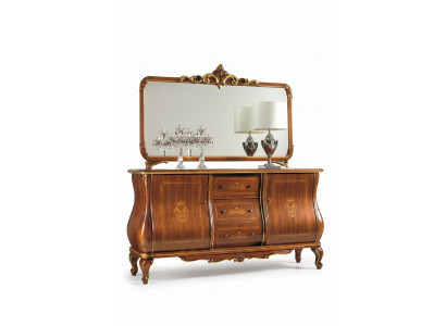 Sideboard mat Spigel Anrichte Sideboards Holz Schaf Möbel Kommoden Braun Nei