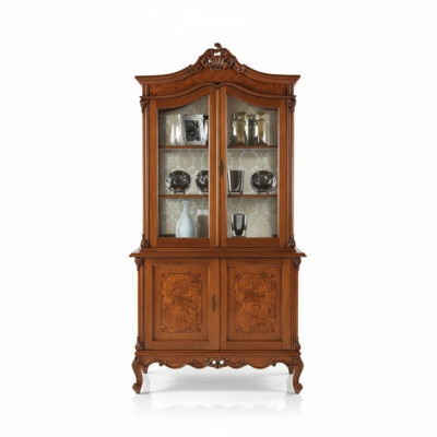 Vitrin Italienesch Luxus Miwwelen Vitrinne Anricht Schaf Glas Design Schief